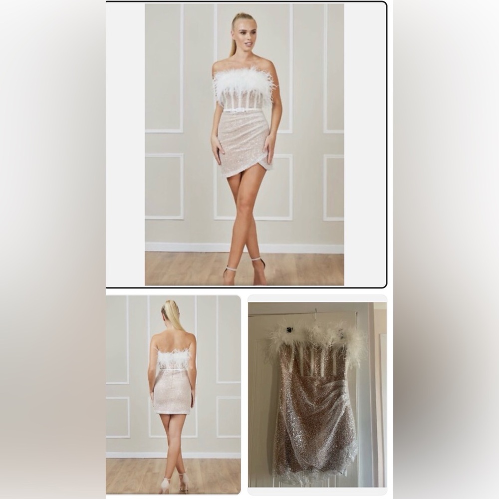 Nadine Merabi Lucie white mini Dress